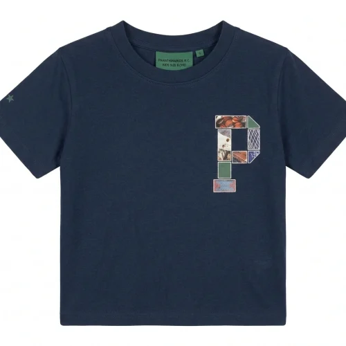 ΠΑΙΔΙΚΟ ΜΠΛΕ T-SHIRT ΜΕ ΣΤΑΜΠΑ