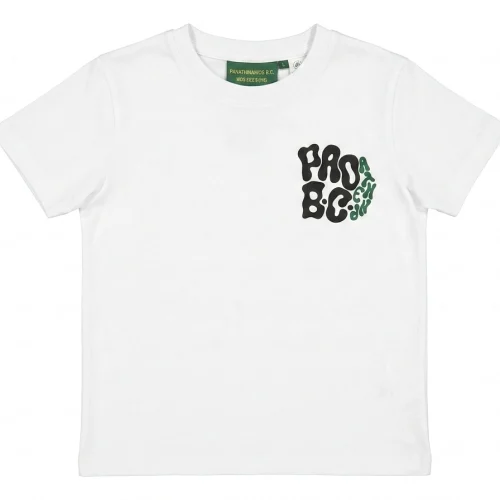 ΠΑΙΔΙΚΟ ΛΕΥΚΟ T-SHIRT ΜΕ ΣΤΑΜΠΑ