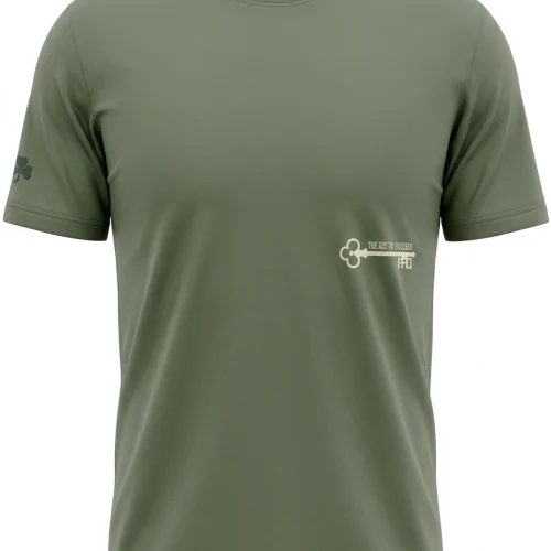 ΠΡΑΣΙΝΟ T-SHIRT ΜΕ ΣΤΑΜΠΑ