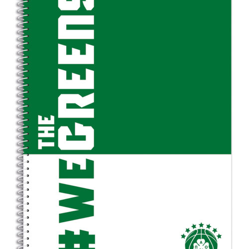 ΤΕΤΡΑΔΙΟ ΣΠΙΡΑΛ Α4 2ΘΕΜ. WE THE GREENS